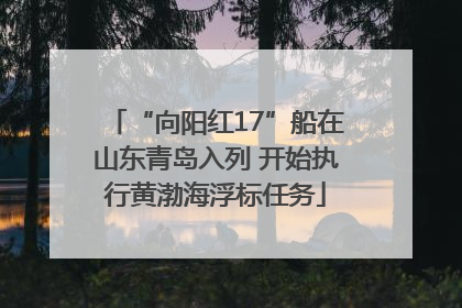 “向阳红17”船在山东青岛入列 开始执行黄渤海浮标任务