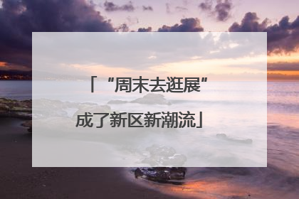 “周末去逛展”成了新区新潮流