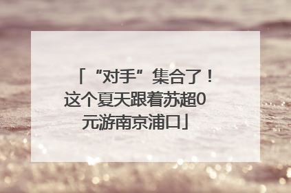 “对手”集合了！这个夏天跟着苏超0元游南京浦口