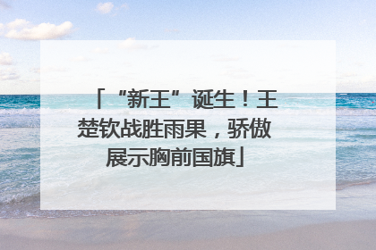 “新王”诞生！王楚钦战胜雨果，骄傲展示胸前国旗