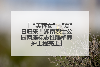 “芙蓉女”“夏”日归来！湖南烈士公园两座标志性雕塑养护工程完工