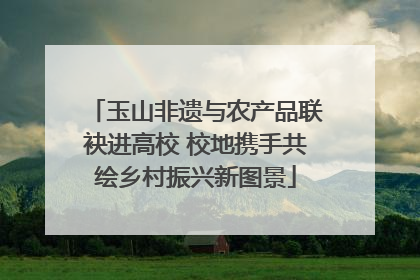 玉山非遗与农产品联袂进高校 校地携手共绘乡村振兴新图景