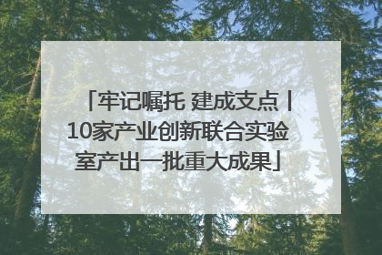 牢记嘱托 建成支点丨10家产业创新联合实验室产出一批重大成果