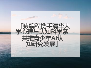 猿编程携手清华大学心理与认知科学系 共推青少年AI认知研究发展