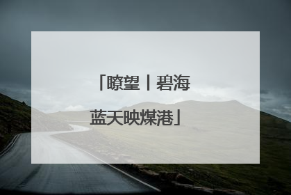 瞭望丨碧海蓝天映煤港