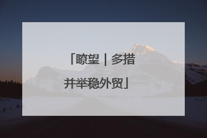 瞭望|多措并举稳外贸