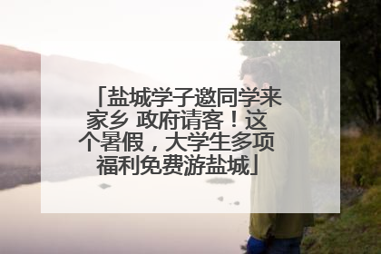 盐城学子邀同学来家乡 政府请客！这个暑假，大学生多项福利免费游盐城