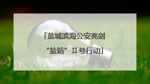 盐城滨海公安亮剑“盐靖”Ⅱ号行动
