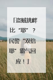 盗贼挑衅比“耶”？民警“双倍耶”霸气回应！