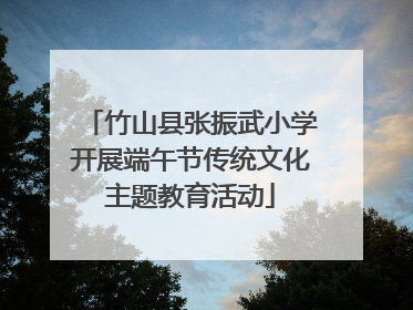 竹山县张振武小学开展端午节传统文化主题教育活动