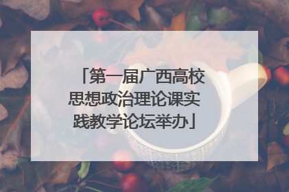 第一届广西高校思想政治理论课实践教学论坛举办