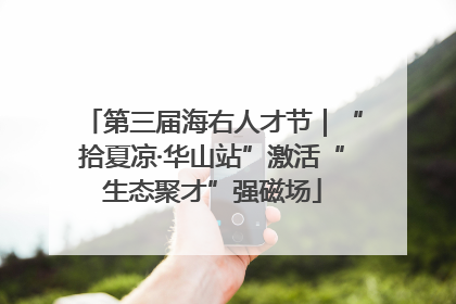 第三届海右人才节｜“拾夏凉·华山站”激活“生态聚才”强磁场