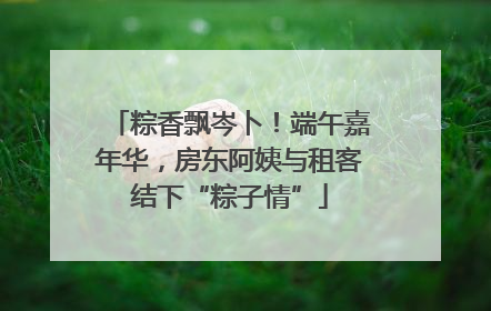 粽香飘岑卜！端午嘉年华，房东阿姨与租客结下“粽子情”