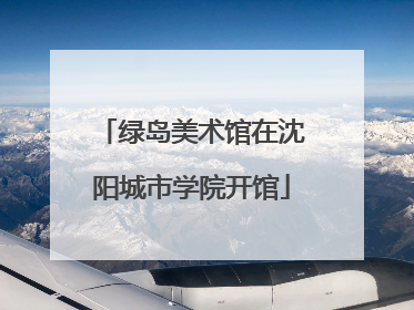 绿岛美术馆在沈阳城市学院开馆