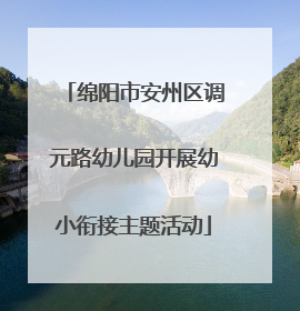 绵阳市安州区调元路幼儿园开展幼小衔接主题活动