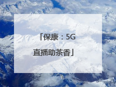 保康：5G直播助茶香