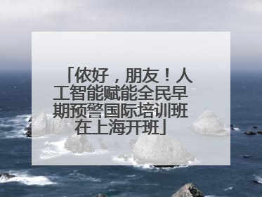 侬好，朋友！人工智能赋能全民早期预警国际培训班在上海开班
