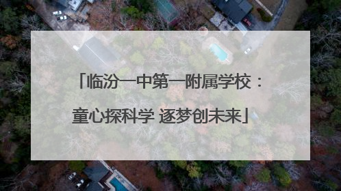 临汾一中第一附属学校：童心探科学 逐梦创未来