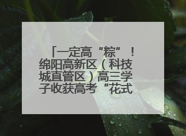 一定高“粽”！绵阳高新区（科技城直管区）高三学子收获高考“花式”祝福