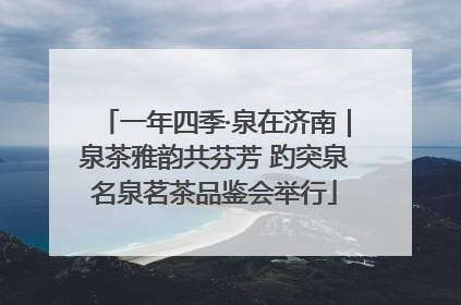 一年四季·泉在济南｜泉茶雅韵共芬芳 趵突泉名泉茗茶品鉴会举行