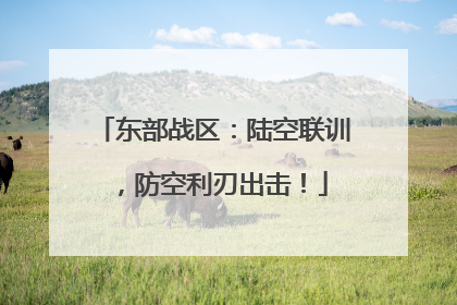 东部战区：陆空联训，防空利刃出击！