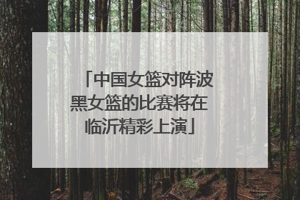 中国女篮对阵波黑女篮的比赛将在临沂精彩上演