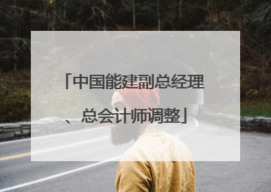 中国能建副总经理、总会计师调整
