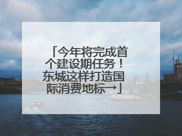今年将完成首个建设期任务！东城这样打造国际消费地标→