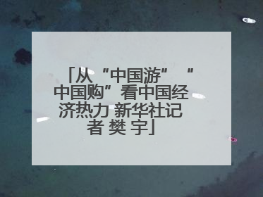 从“中国游”“中国购”看中国经济热力 新华社记者 樊 宇