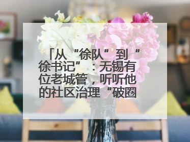 从“徐队”到“徐书记”：无锡有位老城管，听听他的社区治理“破圈”心得