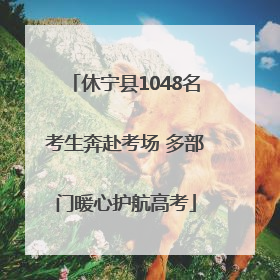 休宁县1048名考生奔赴考场 多部门暖心护航高考