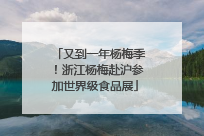 又到一年杨梅季！浙江杨梅赴沪参加世界级食品展