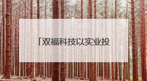 双福科技以实业投资服务领航低空商贸创新发展新潮流