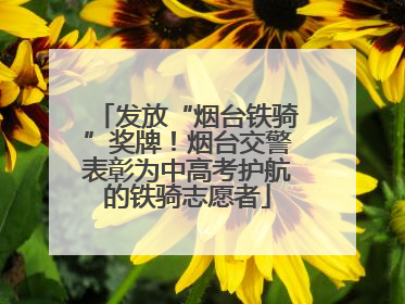 发放“烟台铁骑”奖牌！烟台交警表彰为中高考护航的铁骑志愿者