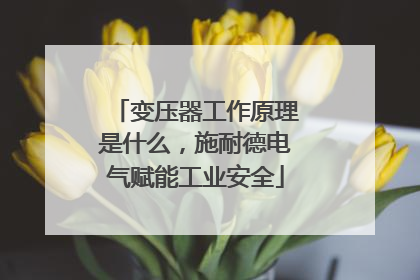 变压器工作原理是什么，施耐德电气赋能工业安全