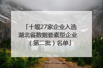 十堰27家企业入选湖北省数据要素型企业（第二批）名单