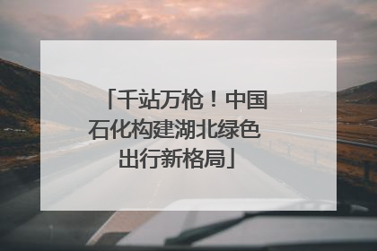 千站万枪！中国石化构建湖北绿色出行新格局