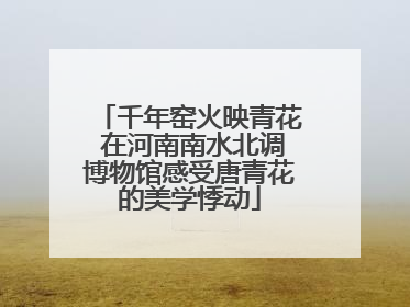 千年窑火映青花 在河南南水北调博物馆感受唐青花的美学悸动