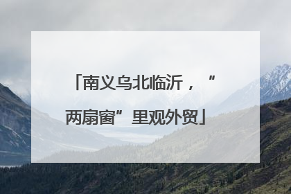 南义乌北临沂，“两扇窗”里观外贸