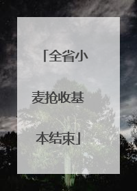 全省小麦抢收基本结束