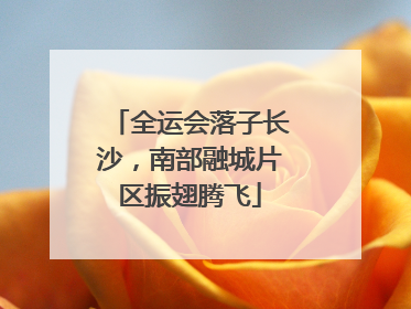全运会落子长沙，南部融城片区振翅腾飞