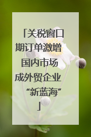 关税窗口期订单激增 国内市场成外贸企业“新蓝海”