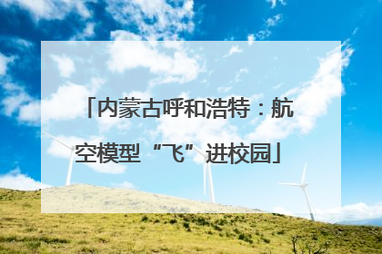 内蒙古呼和浩特：航空模型“飞”进校园