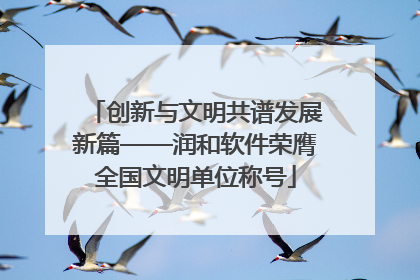 创新与文明共谱发展新篇——润和软件荣膺全国文明单位称号