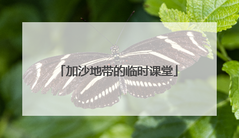 加沙地带的临时课堂