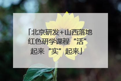 北京研发+山西落地 红色研学课程“活”起来“实”起来