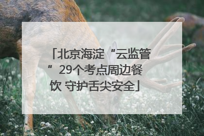 北京海淀“云监管”29个考点周边餐饮 守护舌尖安全