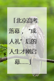 北京高考落幕，“成人礼”后的人生才刚启幕……