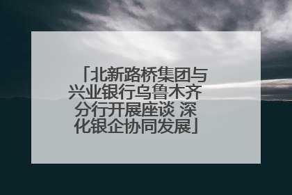 北新路桥集团与兴业银行乌鲁木齐分行开展座谈 深化银企协同发展