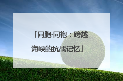 同胞·同袍：跨越海峡的抗战记忆